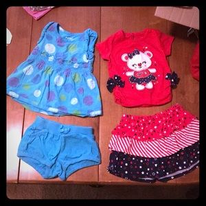 💜 Bundle of 2 💖 Infant Girl Outfit Sets